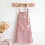 Pink Striped "Maeve" Apron - gift for friends