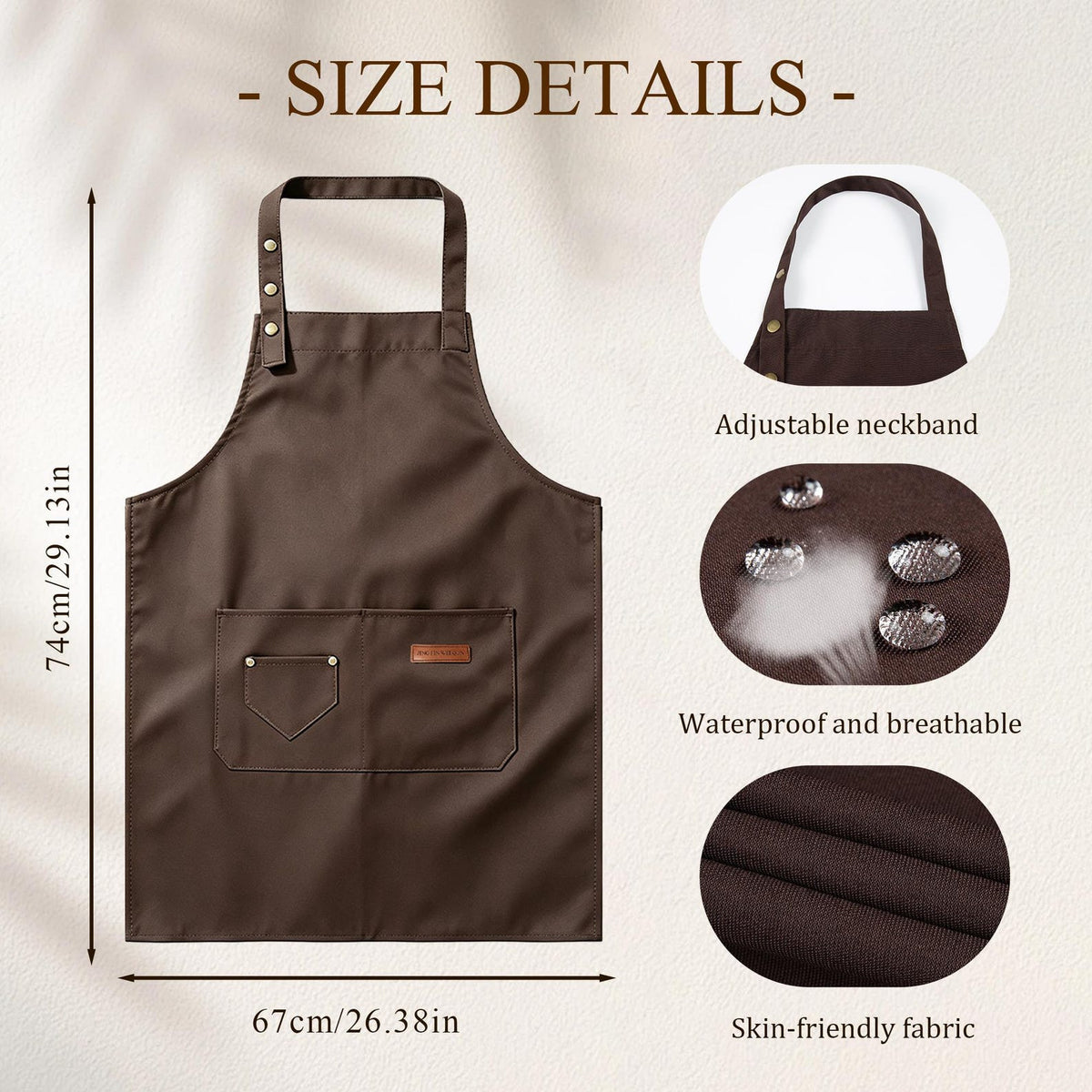 "Matthew" Chef BBQ Apron with Multi Pockets - gift for friends